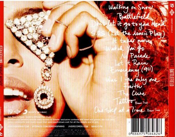 Jordin Sparks – Battlefield (CD, Album)
