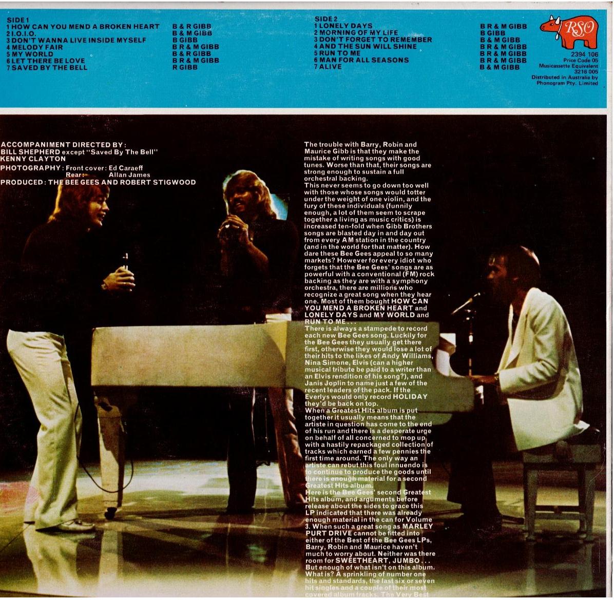 Bee Gees – Best Of Bee Gees Vol. 2 (Vinyl, LP, Compilation, Stereo)