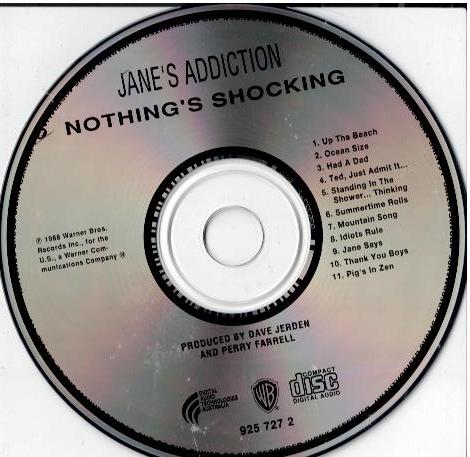 Jane's Addiction – Nothing's Shocking (CD, Album)