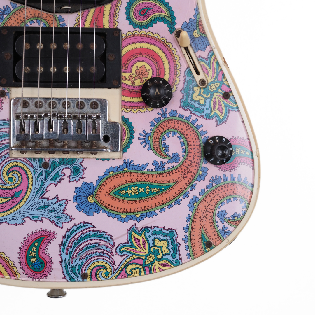 '90s Yamaha RGX121FP Electric Guitar in Paisley/Cream Finish
