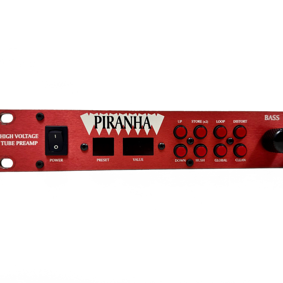 Rocktron Piranha High-Voltage Tube MIDI Programmable Guitar Preamp Rack Mounted Unit