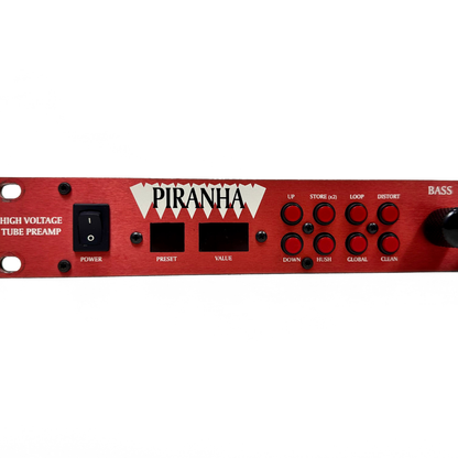 Rocktron Piranha High-Voltage Tube MIDI Programmable Guitar Preamp Rack Mounted Unit