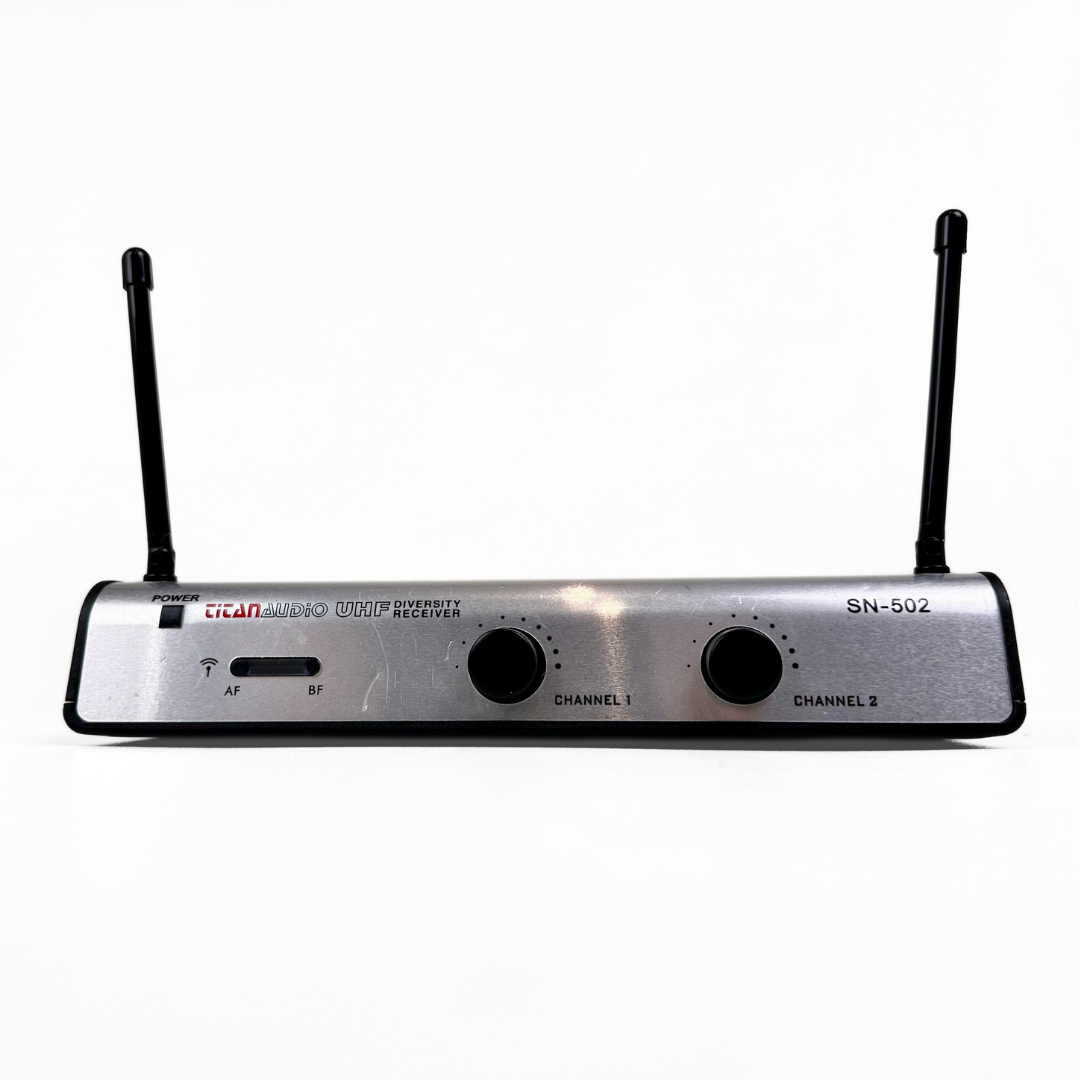 Titan Audio SN-502 UHF Dual-Channel Wireless Microphone System