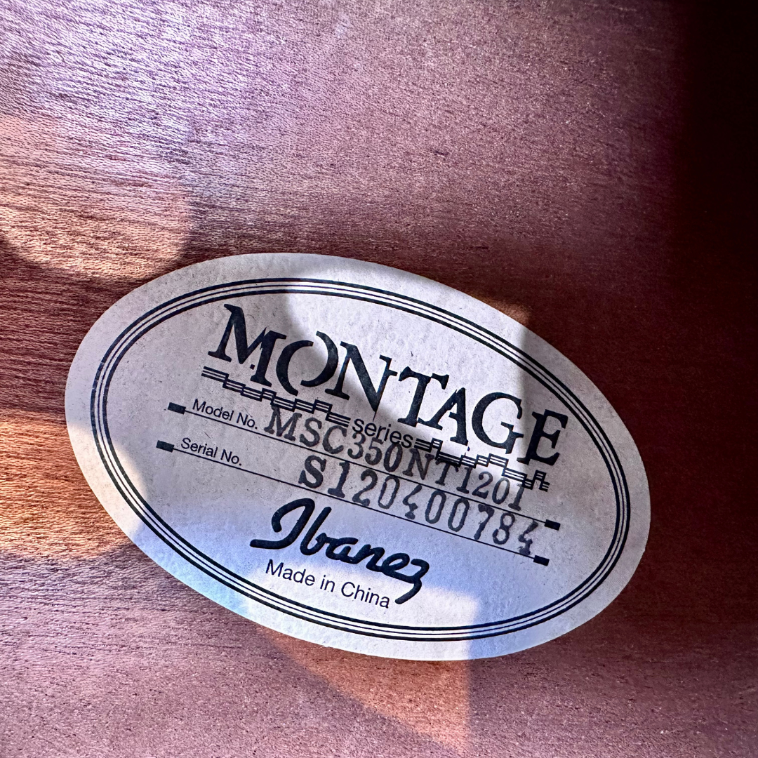 2012 Ibanez Montage MSC350NT1201 Acoustic Electric Guitar