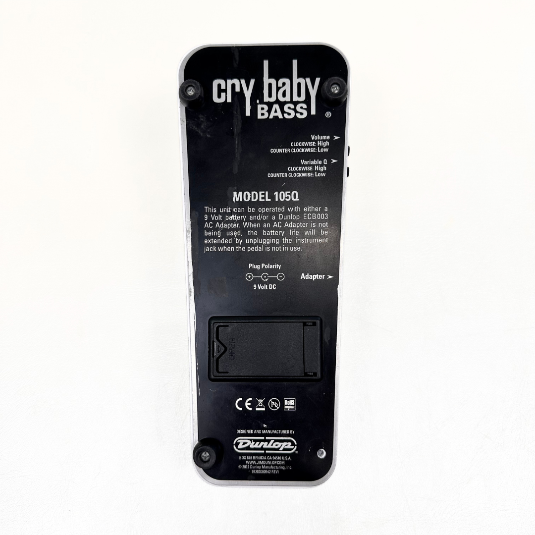 Dunlop Cry Baby 105Q Bass Wah Effects Pedal