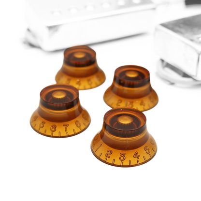 Epiphone ACPNHC Humbucker Neck and Bridge Pickup Set with Branded Pickguard and Amber Control Caps