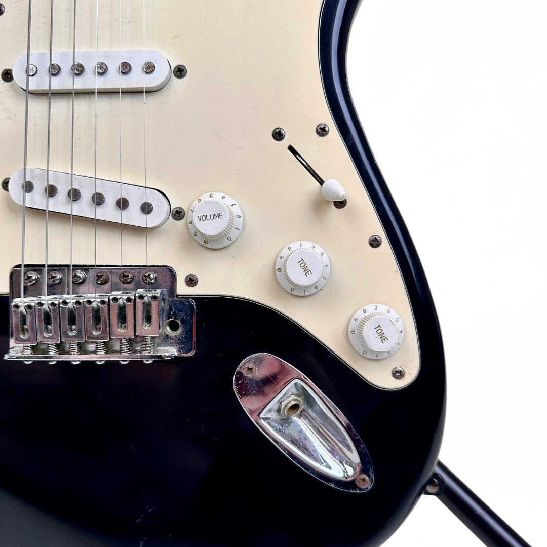 Rockwood by Hohner LX-90L Stratocaster-Style Electric Guitar in Gloss Black