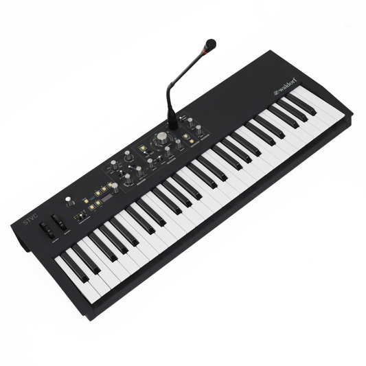 Waldorf STVC String Machine & Vocoder 49-Key Synthesizer with Gooseneck Microphone