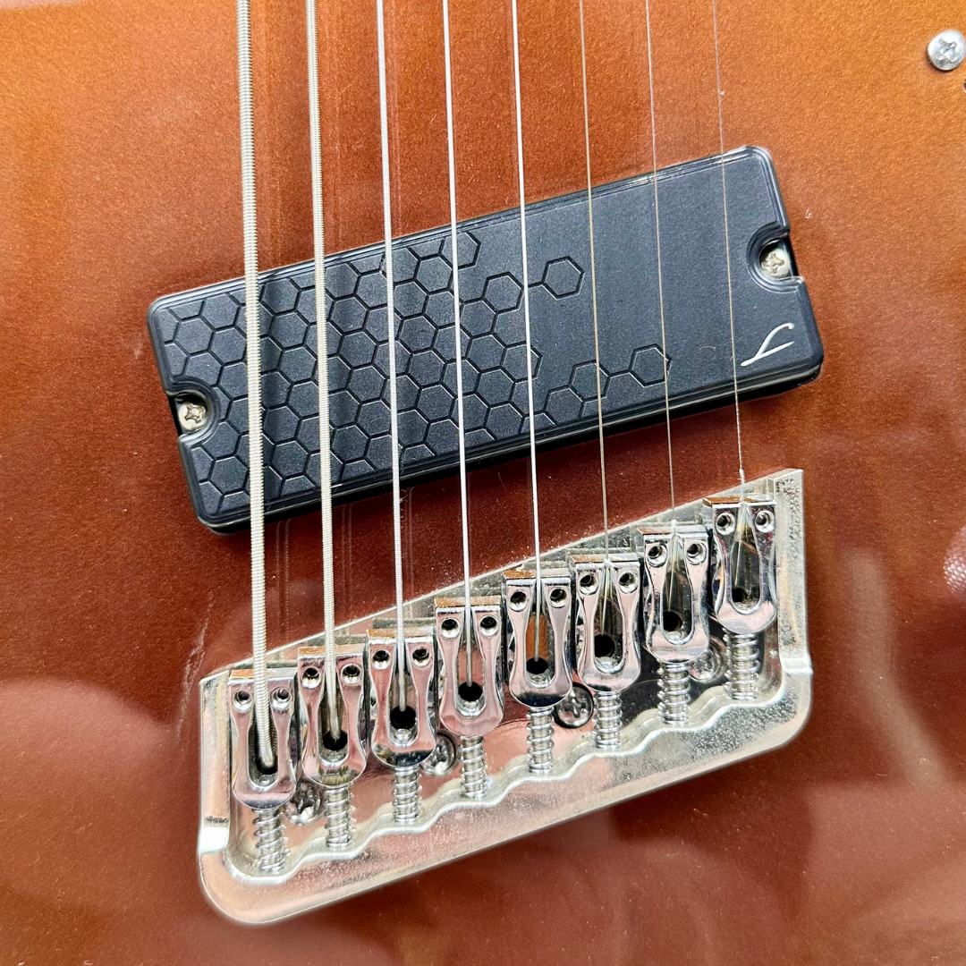 Legator Ninja N8FS-RCS 8-String, Fanned/Fanned-Fret Multi-Scale Electric Guitar in Red Colour Shift Finish