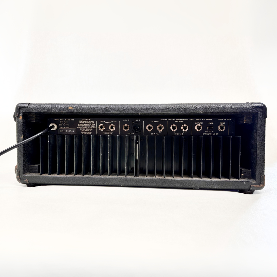 Fender BXR Dual Bass 400 Bass Amplifier Head
