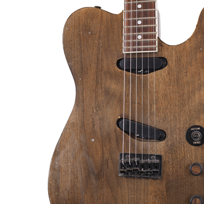 Fernandes TEJ-style Telecaster Electric Guitar with Custom Brown Natural Finish