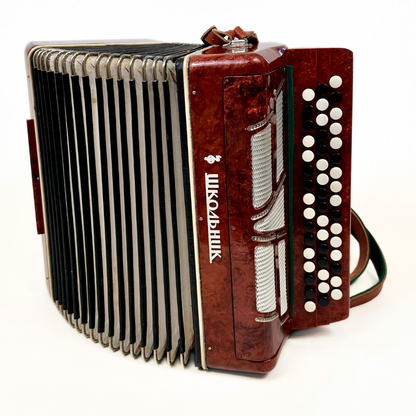 Shkolnik Soviet-Era Bayan-Style Student Accordion