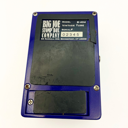 Big Joe Stomp Box Company B-404 Vintage Tube II Overdrive Effects Pedal