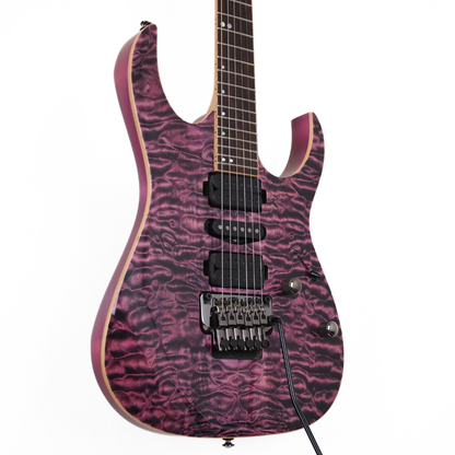 2011 Ibanez RG870QMZ Premium Electric Guitar in High-Voltage Violet