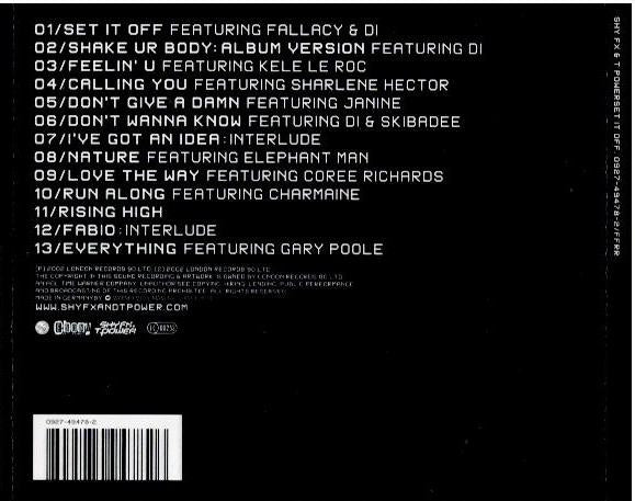 Shy FX & T Power – Set It Off (CD, Album)