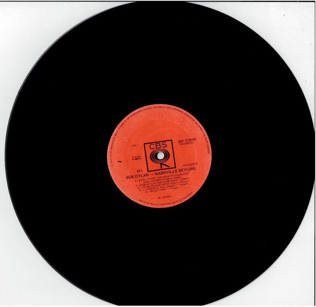 Bob Dylan – Nashville Skyline (Vinyl, LP, Album)