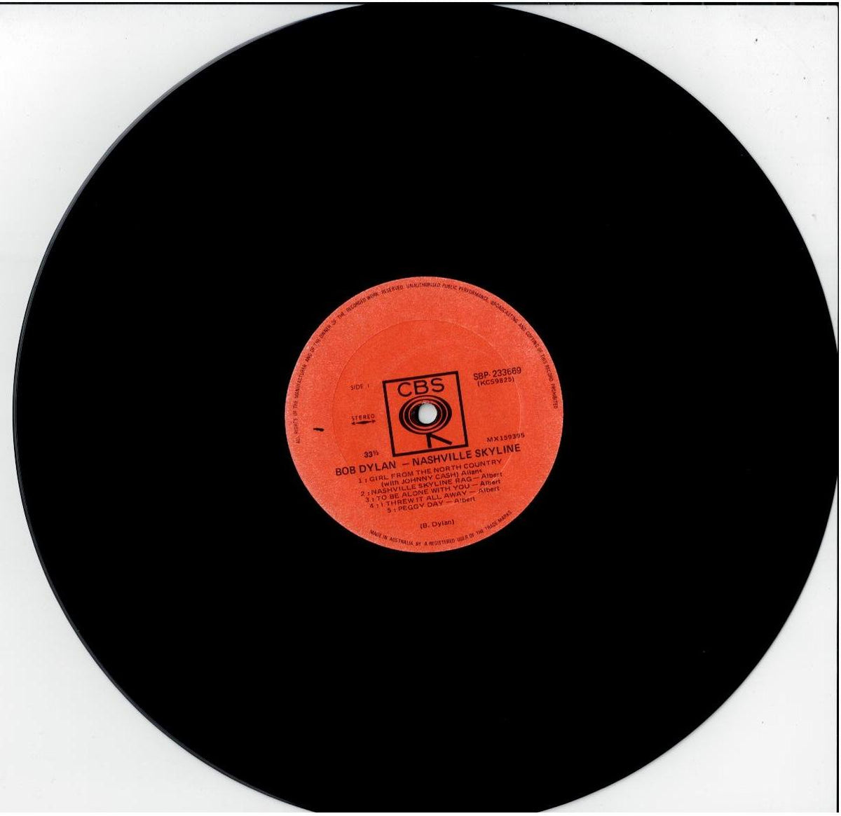 Bob Dylan – Nashville Skyline (Vinyl, LP, Album)