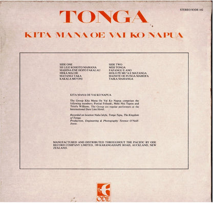 Kita Mana Oe Vai Ko Napua – Tonga (Vinyl, LP, Album)