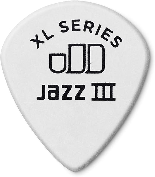 Dunlop JPFX15 1.50mm Tortex White Flex Jazz III XL Players 12 Pack