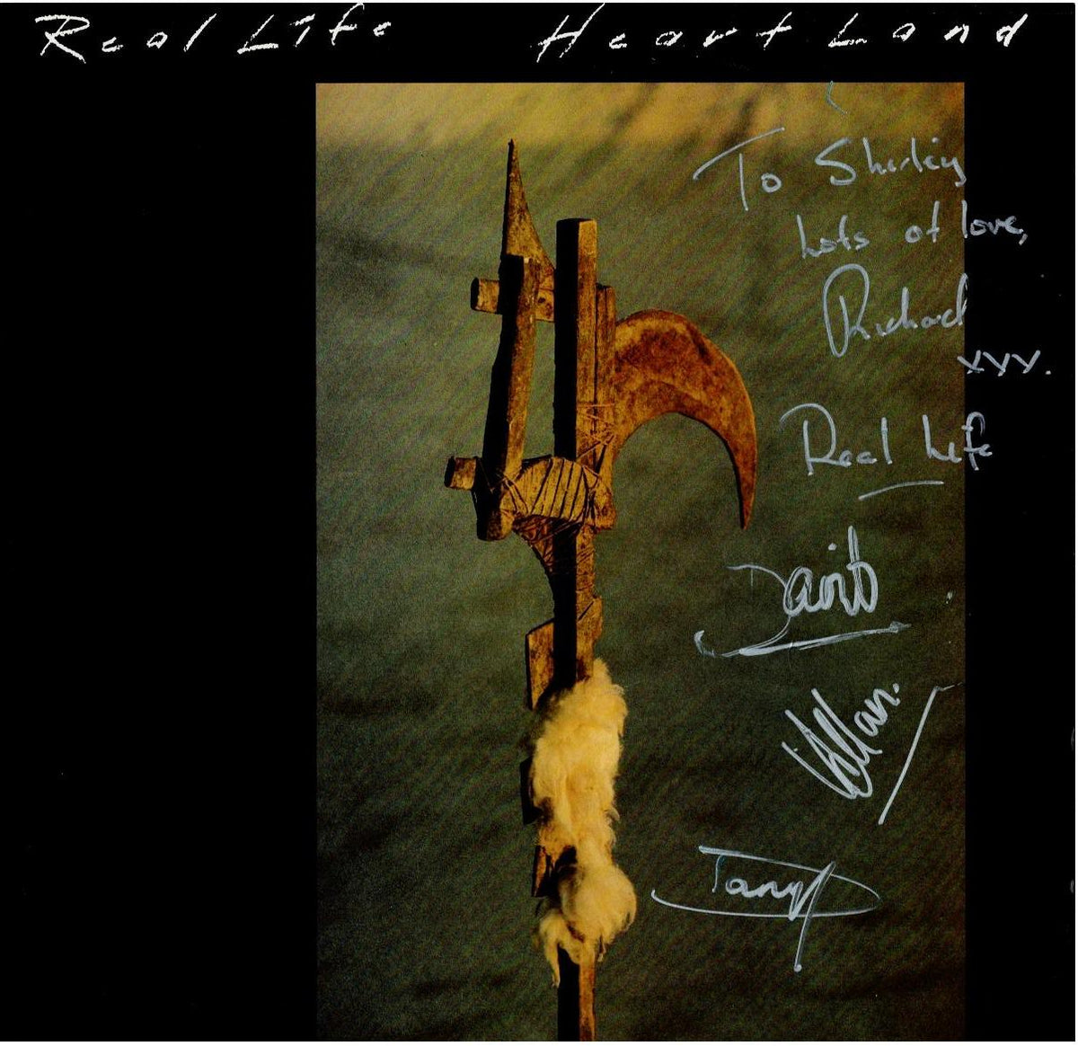 Real Life – Heart Land (Vinyl, LP, Album, Gatefold - Signed By the Band)