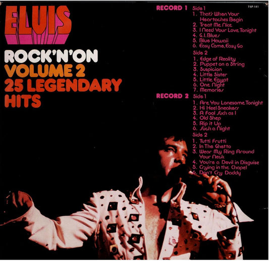 Elvis – Rock 'N' On Volume 2 25 All-Time Rock 'N' Roll Hits (2 x Vinyl, LP, Compilation, Gatefold)