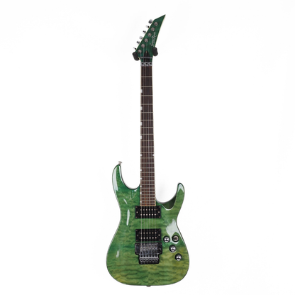 GrassRoots Electric Guitar with Floyd Rose in Gloss Green Burst