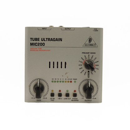 Behringer MIC200 Tube Ultragain Microphone & Instrument Preamp