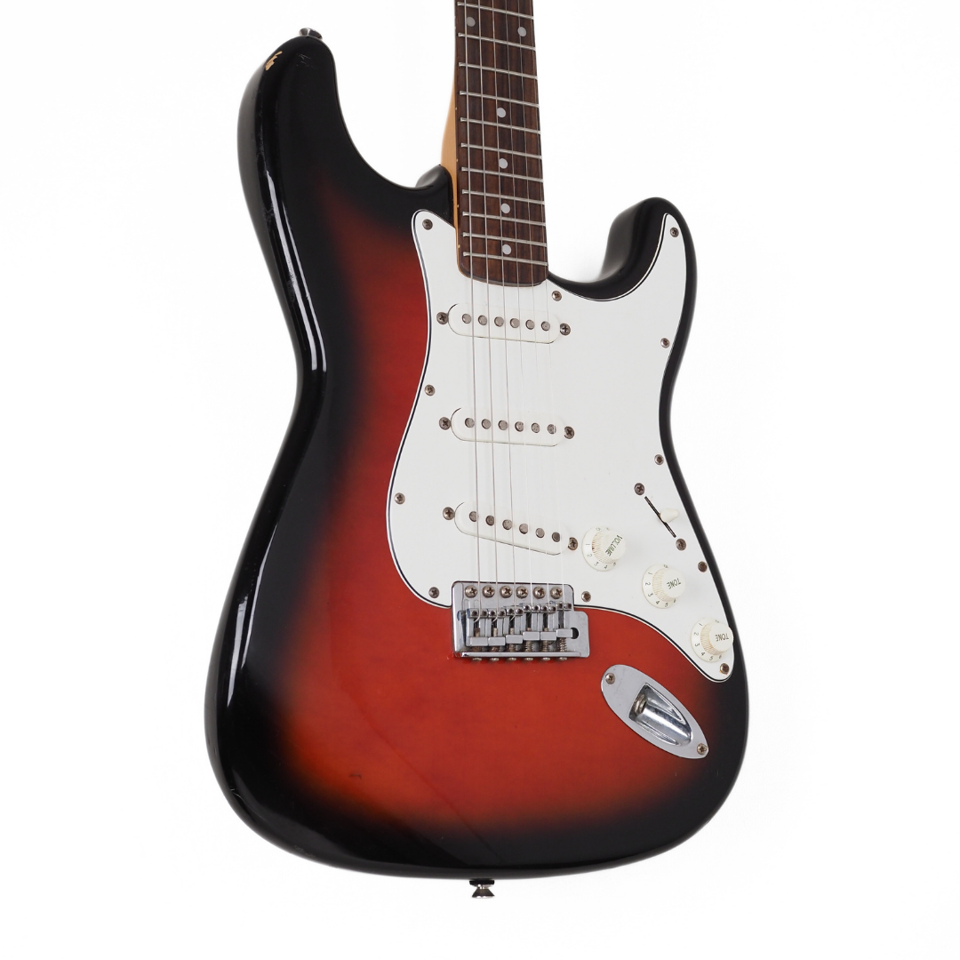 '90s Squier Stratocaster (Made in Korea) Electric Guitar in 3-Tone Sunburst