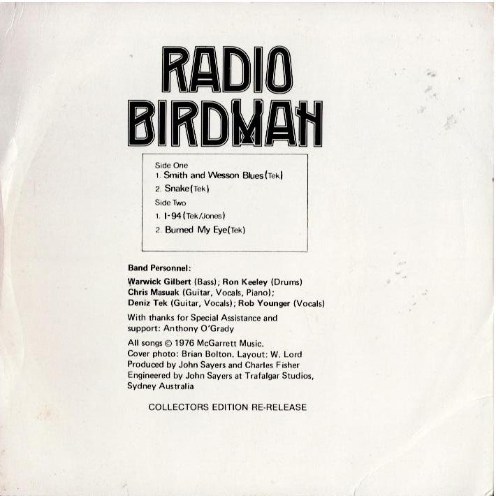 Radio Birdman – Burn My Eye (Vinyl, 7", 45 RPM, EP, Reissue, Unofficial Release)