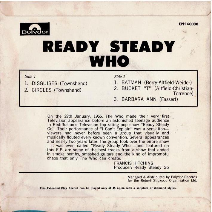 The Who – Ready Steady Who (Vinyl, 7", 45 RPM, EP)