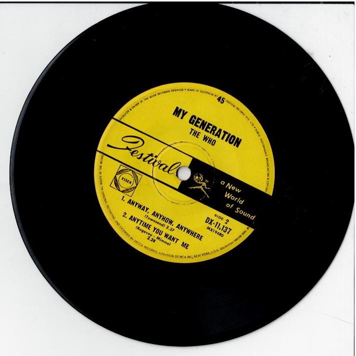 The Who – My Generation (Vinyl, 7", EP, Mono)