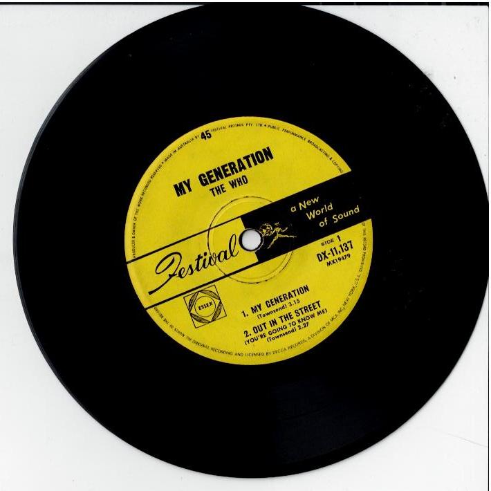 The Who – My Generation (Vinyl, 7", EP, Mono)