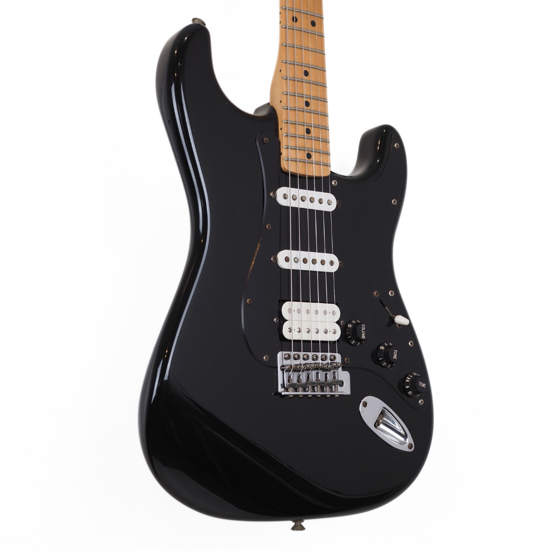 2007 Fender MIM Standard Strat HSS Electric Guitar in Black