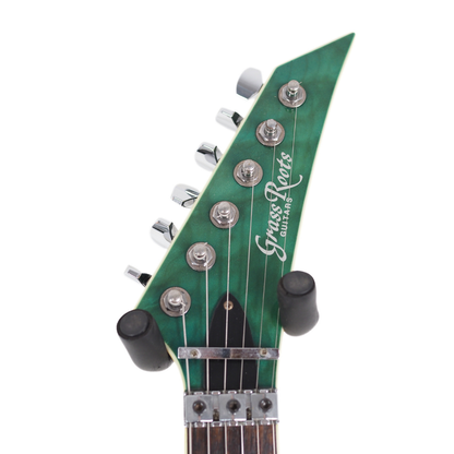 GrassRoots Electric Guitar with Floyd Rose in Gloss Green Burst