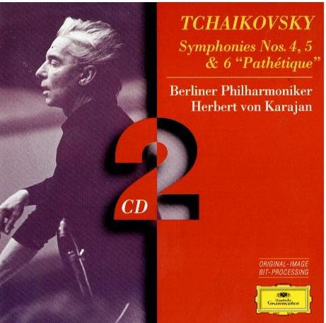 Tchaikovsky - Berliner Philharmoniker, Herbert von Karajan – Symphonies 4, 5 & 6 "Pathétique" (2 x CD, Compilation, Reissue, Remastered)