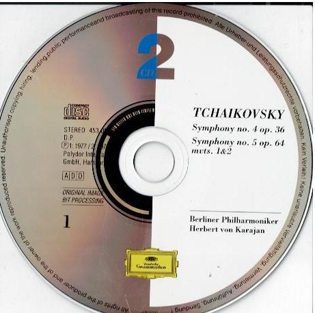 Tchaikovsky - Berliner Philharmoniker, Herbert von Karajan – Symphonies 4, 5 & 6 "Pathétique" (2 x CD, Compilation, Reissue, Remastered)