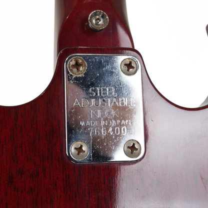 1976 Axiom SG-Style MIJ Short-Scale Electric Bass Guitar in Transparent Cherry