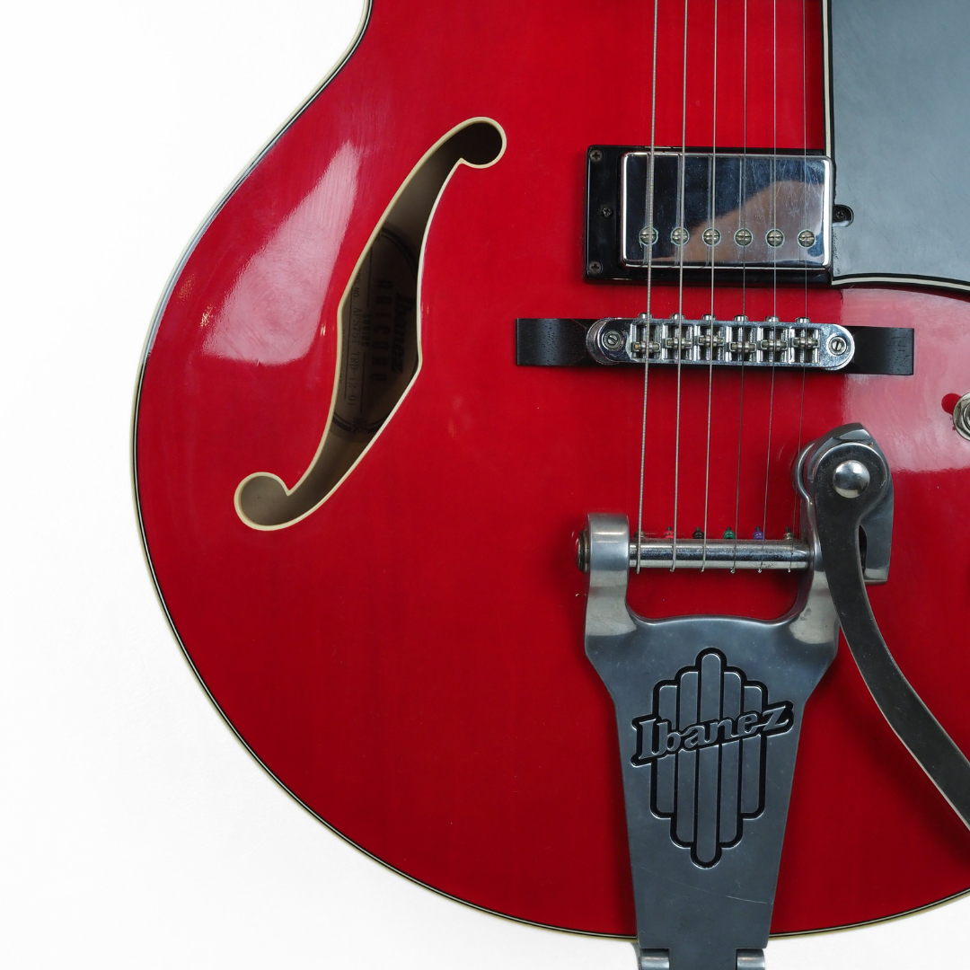 2005 Ibanez Artcore Hollowbody Electric Guitar with Vibrola in Transparent Red