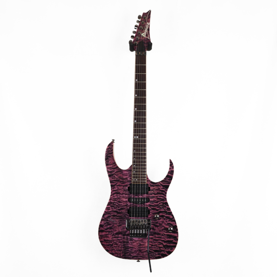 2011 Ibanez RG870QMZ Premium Electric Guitar in High-Voltage Violet