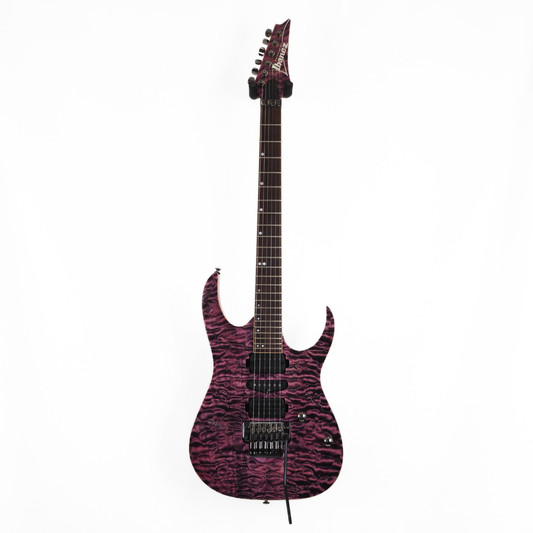 2011 Ibanez RG870QMZ Premium Electric Guitar in High-Voltage Violet