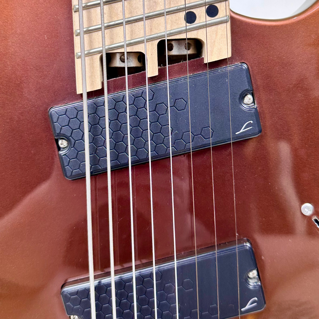 Legator Ninja N8FS-RCS 8-String, Fanned/Fanned-Fret Multi-Scale Electric Guitar in Red Colour Shift Finish