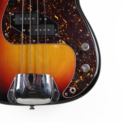 Vintage Riviera Precision-Style Electric Bass Guitar in Sunburst
