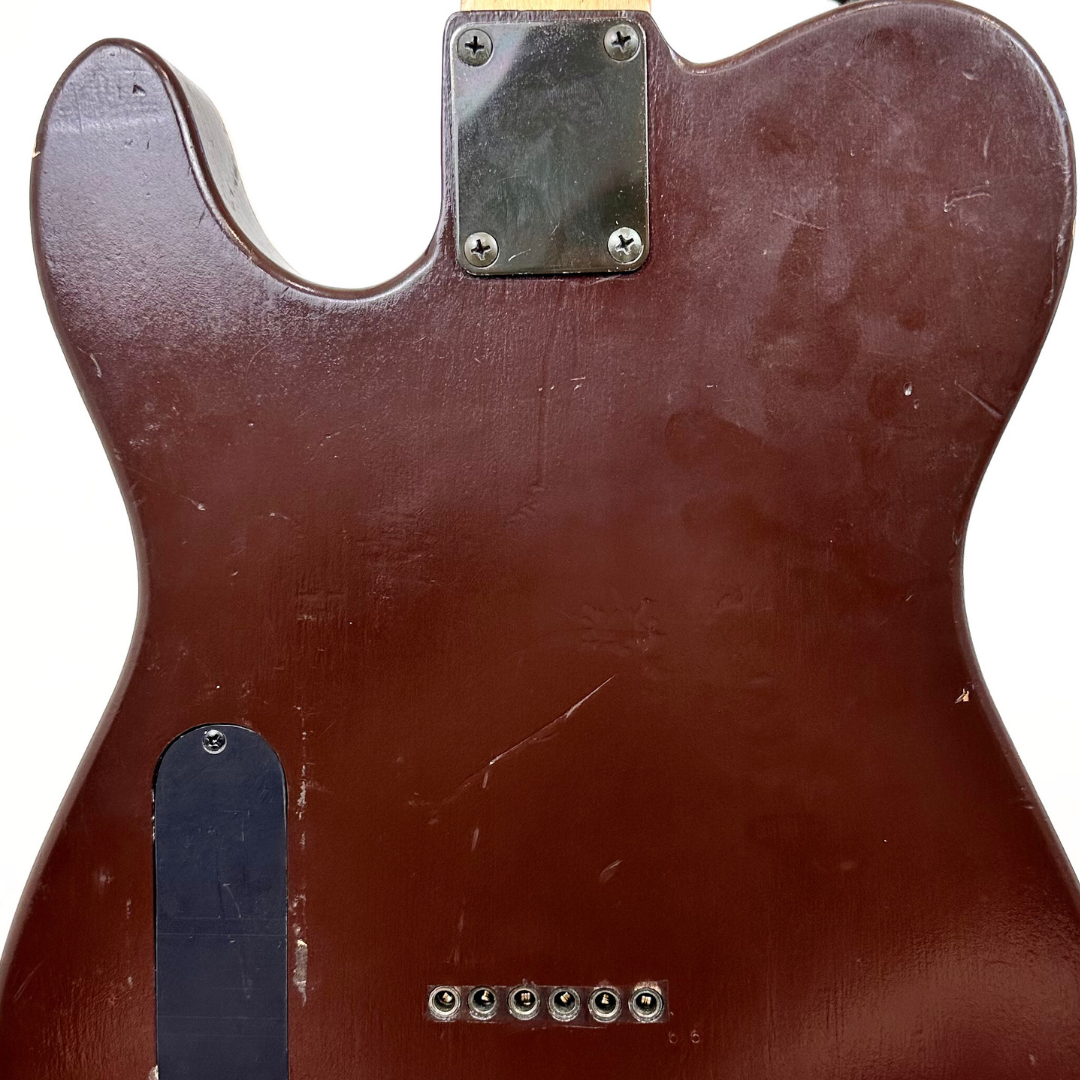 Fernandes TEJ-style Telecaster Electric Guitar with Custom Brown Natural Finish