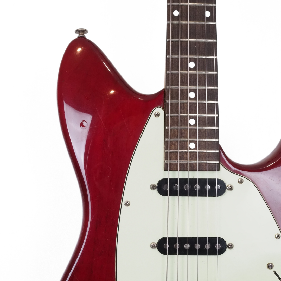 1990s Alvarez AE30TR Classic III / Classic Custom Electric Guitar in Transparent Red