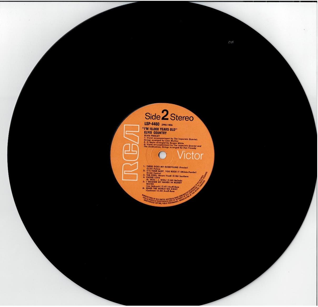 Elvis Presley – Elvis Country (I'm 10,000 Years Old) (Vinyl, LP, Album, Stereo)