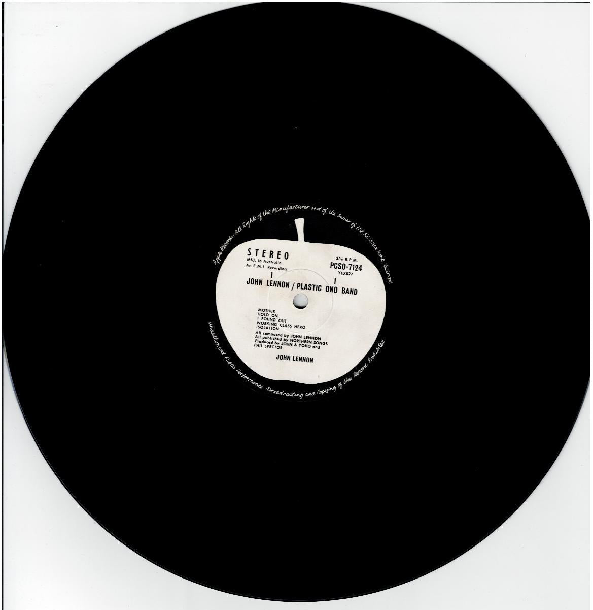 John Lennon & Plastic Ono Band – John Lennon / Plastic Ono Band (Vinyl, LP, Album, Stereo)