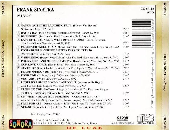 Frank Sinatra – Nancy (CD, Album, Compilation, Remastered, Gold)