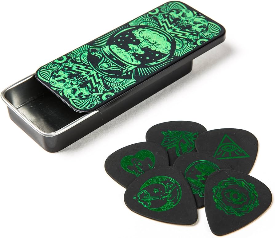 Dunlop X ILOVEDUST Pick Tin in Green