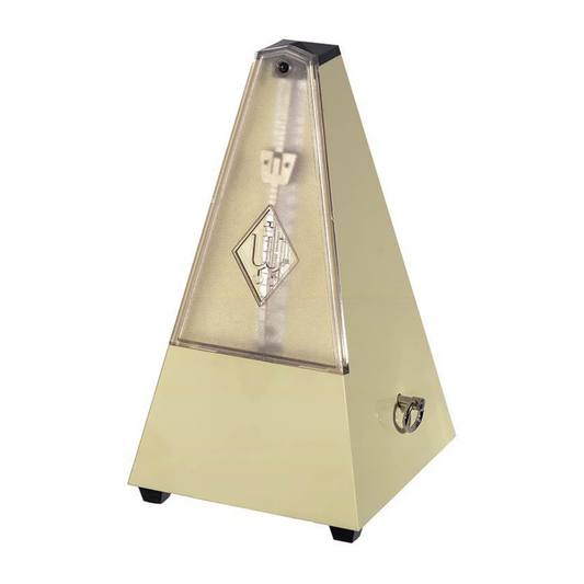 Wittner 810 Series Metronome with Bell in Ivory Finish
