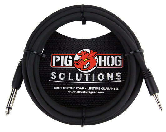 Pig Hog PX-35T4M 10ft 3.5mm TRS to 1/4 Mono Cable